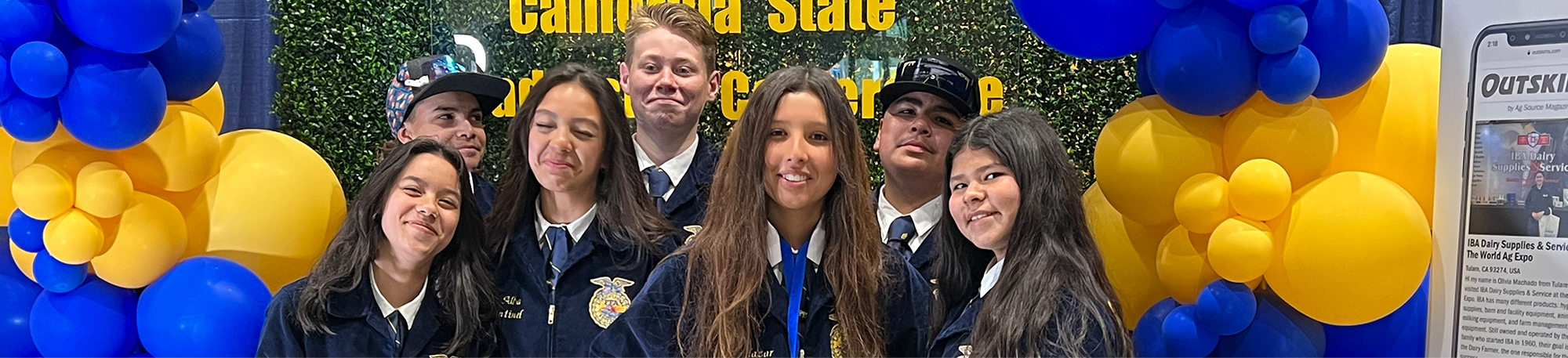 FFA conference group of students